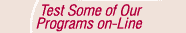 Test Some of Our Programs on-Line